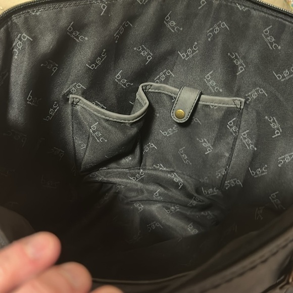 B.O.C. | Large Marbled Gray Suede Tote - Picture 8 of 11